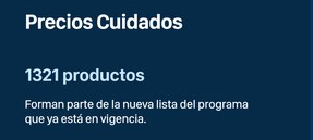 Precios Cuidados Productos